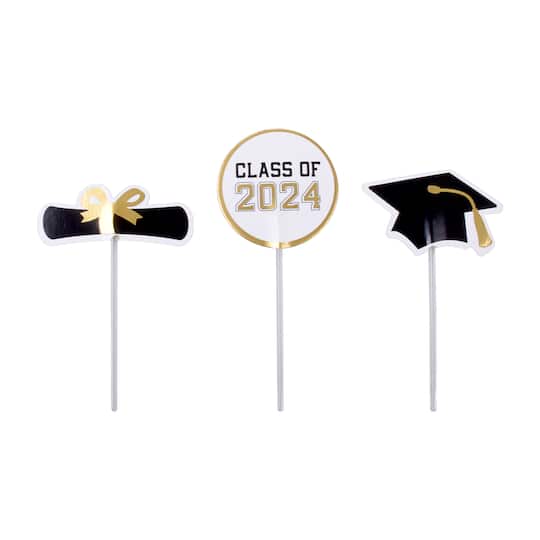 Graduation Cupcake Toppers by Celebrate It&#xAE;, 12ct.